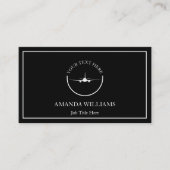 straalvliegtuig visitekaartje (Voorkant)