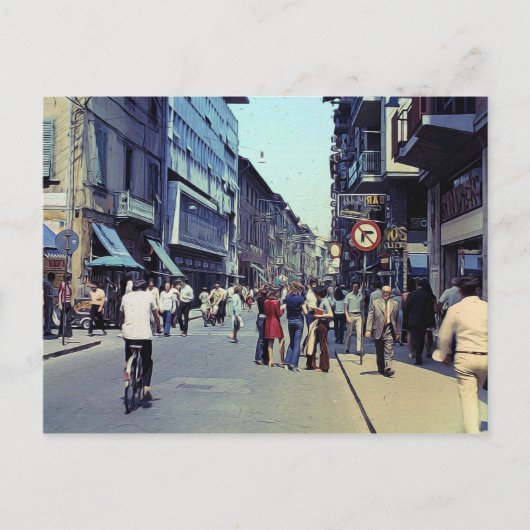  straat 1971 briefkaart (Voorkant)