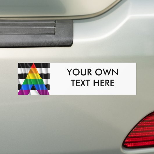 STRAAT ALLY FLAG BUMPERSTICKER (Op auto)