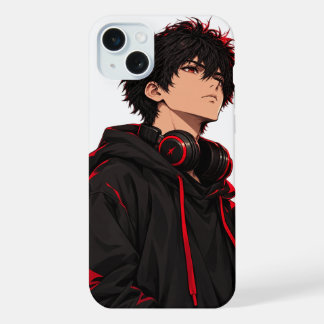Straat anime jongen iPhone 15 plus case