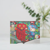 straat ART Briefkaart (Staand voorkant)