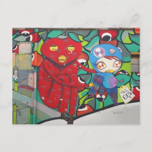 straat ART Briefkaart (Voorkant)