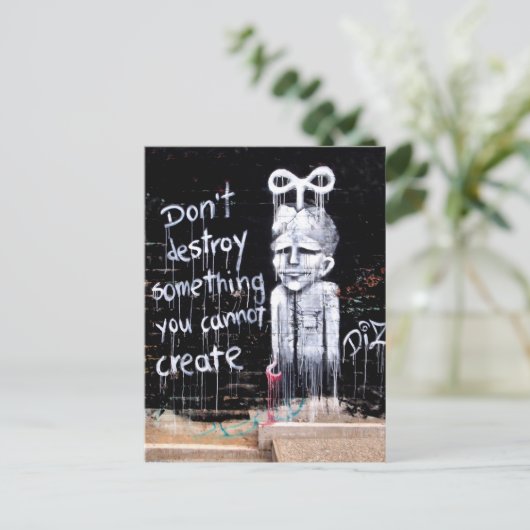 straat ART Briefkaart (Staand voorkant)