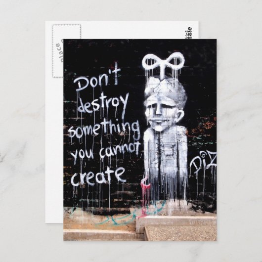 straat ART Briefkaart (Voorkant / Achterkant)