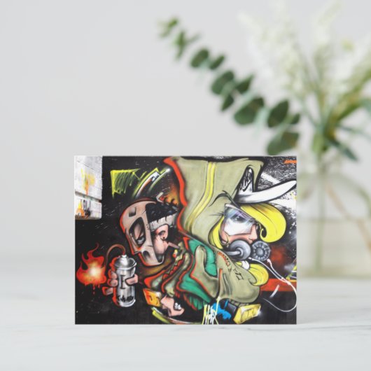 straat ART Briefkaart (Staand voorkant)