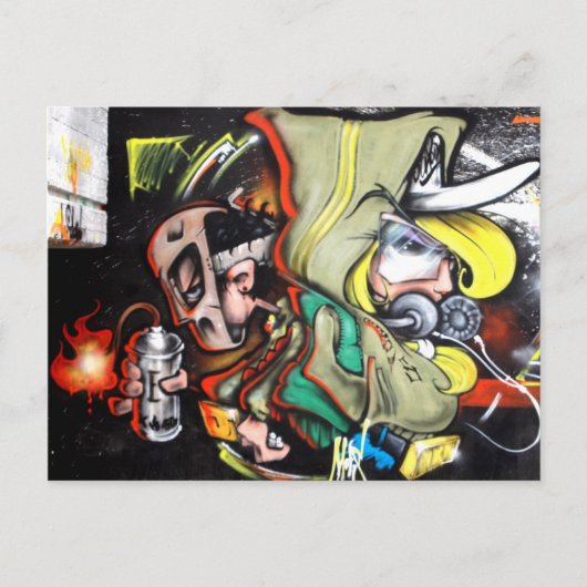 straat ART Briefkaart (Voorkant)