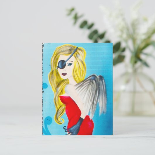 straat ART Briefkaart (Staand voorkant)