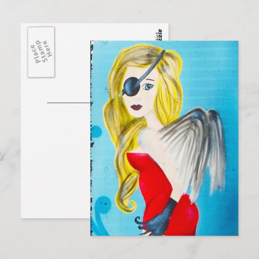 straat ART Briefkaart (Voorkant / Achterkant)