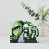 straat ART Briefkaart (Staand voorkant)