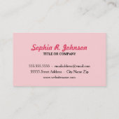 Straat Art Graffiti Girl met vogels Visitekaartje (Achterkant)