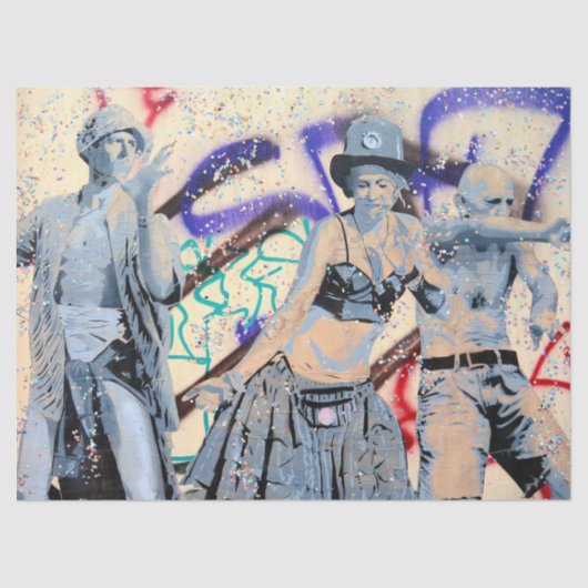 Straat Art Urban 12 Decoupage Tissue Paper Tissuepapier (Voorkant)