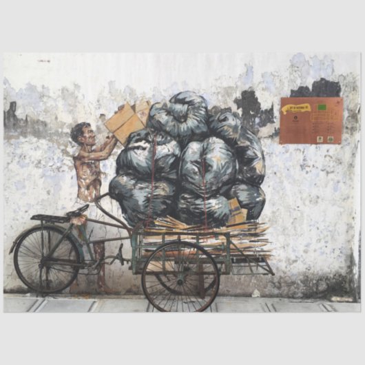 Straat Art Urban 26 Decoupage Tissue Paper Tissuepapier (Voorkant)