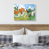 Straat Auvers-sur-Oise Canvas Afdruk (Insitu (Slaapkamer))