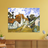 Straat Auvers-sur-Oise van Vincent van Gogh Canvas Afdruk (Insitu (Woonkamer))