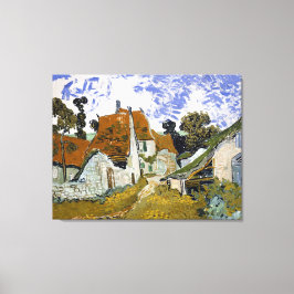 Straat Auvers-sur-Oise van Vincent van Gogh Canvas Afdruk