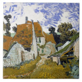 Straat Auvers-sur-Oise van Vincent van Gogh Tegeltje (Voorkant)