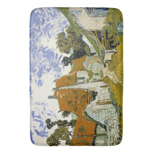 Straat Auvers-sur-Oise Vincent van Gogh Badmat (Voorkant Verticaal)