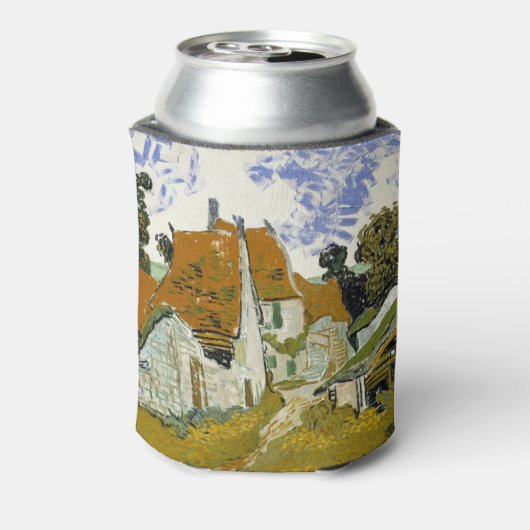 Straat Auvers-sur-Oise Vincent van Gogh Blikjeskoeler (Blikje Achterkant)