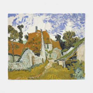 Straat Auvers-sur-Oise Vincent van Gogh Fleece Deken