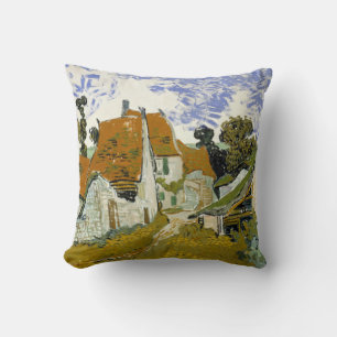 Straat Auvers-sur-Oise Vincent van Gogh Kussen