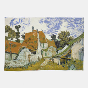 Straat Auvers-sur-Oise Vincent van Gogh Theedoek