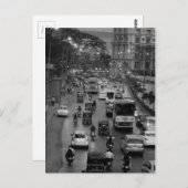 straat B&W Mumbai Briefkaart (Voorkant / Achterkant)