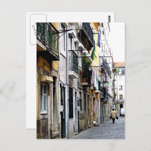 straat briefkaart (Voorkant / Achterkant)