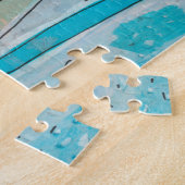 Straat Chefchaouen Marokko Paper Collage Sketch Legpuzzel (Zijkant)