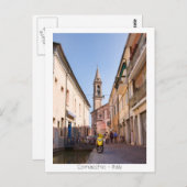 Straat Comacchio Briefkaart (Voorkant / Achterkant)