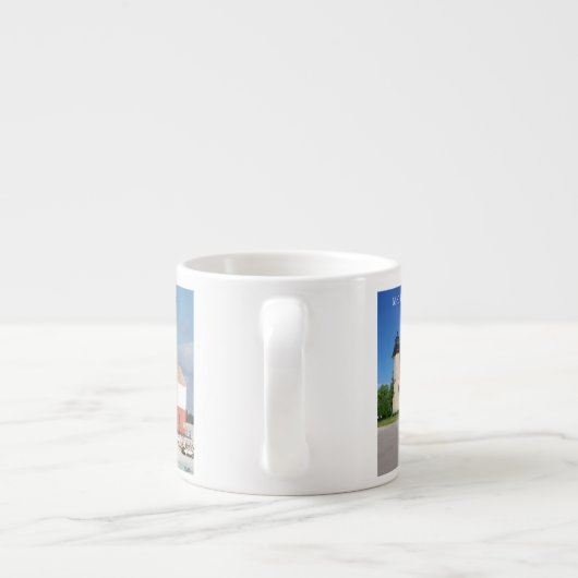 Straat Gebied vuurtoren espresso mok (Achterkant)