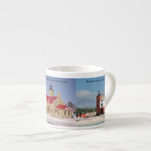 Straat Gebied vuurtoren espresso mok (Voorkant rechts)