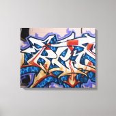 Straat Graffiti Art Canvas Afdruk (Voorkant)