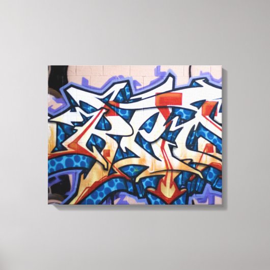 Straat Graffiti Art Canvas Afdruk (Voorkant)