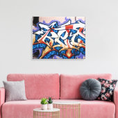 Straat Graffiti Art Canvas Afdruk (Insitu (Woonkamer))