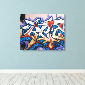 Straat Graffiti Art Canvas Afdruk (Insitu (Houten vloer))