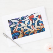 Straat Graffiti Art Rechthoekige Sticker (Envelop)