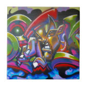 Straat Graffiti Tegeltje (Voorkant)