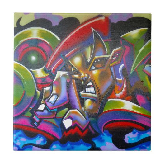 Straat Graffiti Tegeltje (Voorkant)