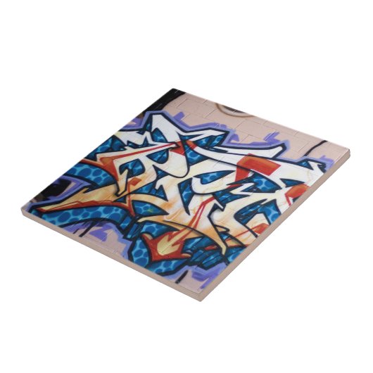 Straat graffiti tegeltje (Zijkant)