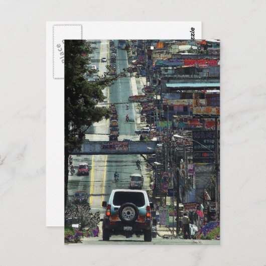 Straat Guatemala Briefkaart (Voorkant / Achterkant)