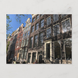 Straat in Amsterdam, Nederland Briefkaart