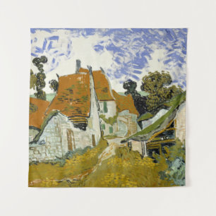 Straat in Auvers-sur-Oise Vincent van Gogh Wandkleed