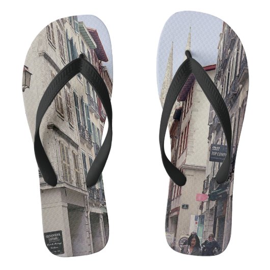 Straat in Bayonne Teenslippers (Voetbed)