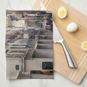 straat in Bayonne Theedoek (Quarter Fold)