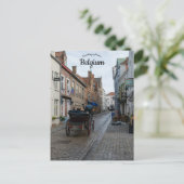 Straat in België Briefkaart (Staand voorkant)