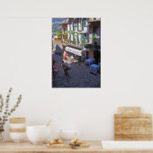 Straat in Bellagio, het Poster van Como van het (Keuken)