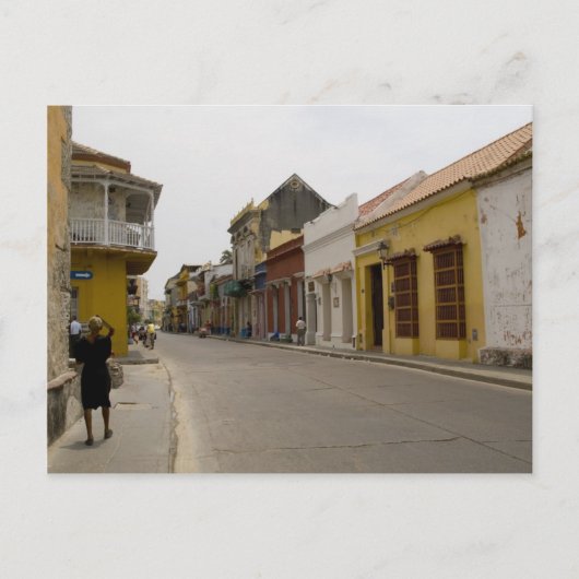 Straat in Cartagena Briefkaart (Voorkant)