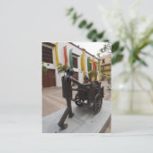 Straat in Cartagena, Colombia Briefkaart (Staand voorkant)