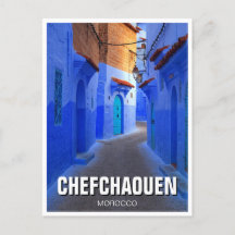 Straat in Chefchaouen Marokko Reizen