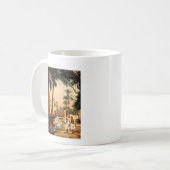 Straat in de oude stad Biskra, Algerije Koffiemok (Voorkant links)